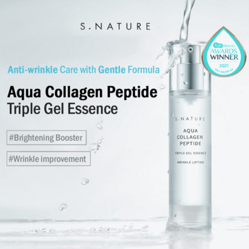 S.NATURE Aqua Collagen Peptide Triple Gel Essence 50ml - EmpressKorea