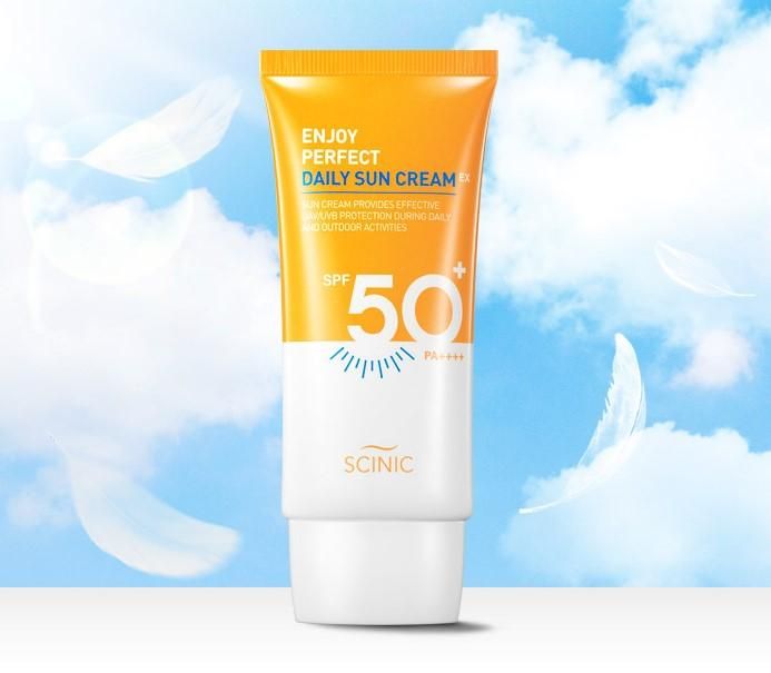 SCINIC Enjoy Perfect Daily Sun Cream EX SPF 50+ PA++++ 50ml - EmpressKorea