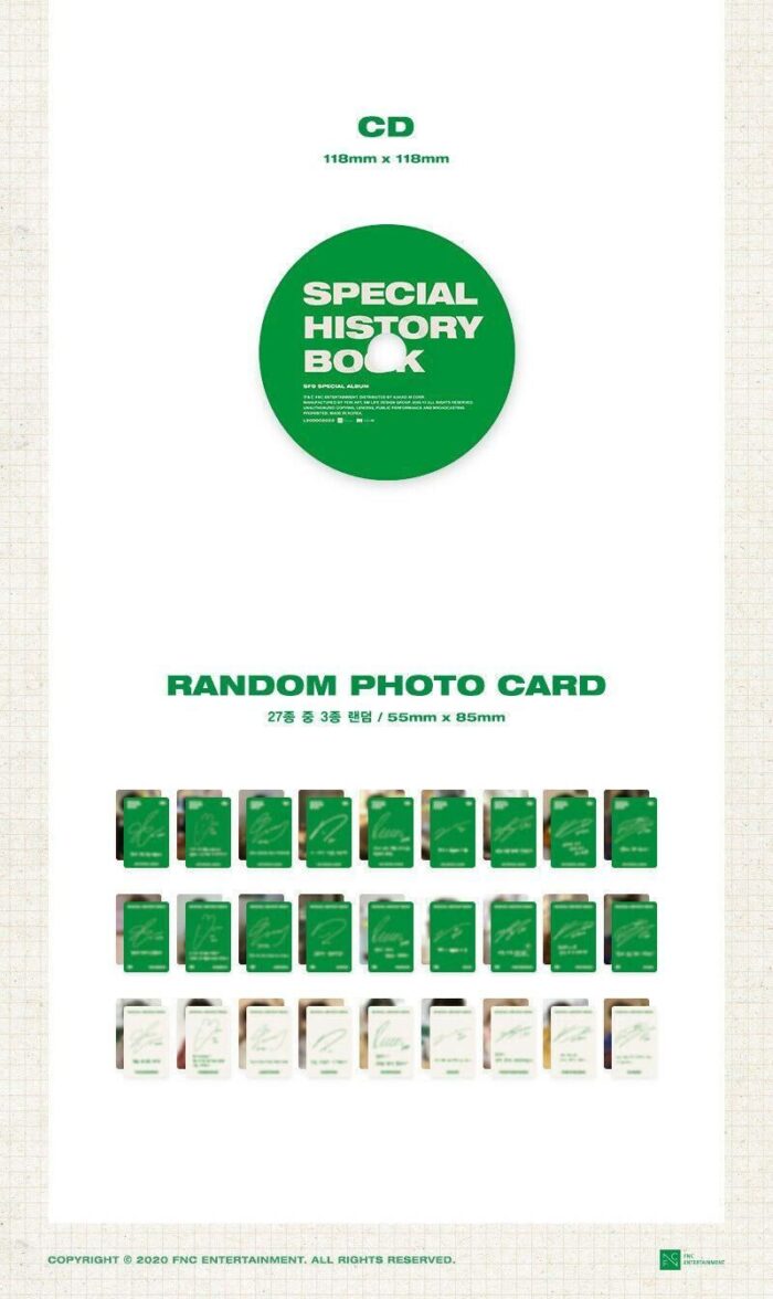 SF9 - Special Album: SPECIAL HISTORY BOOK - EmpressKorea