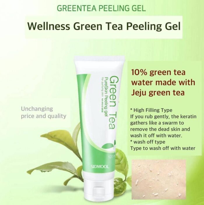 SIDMOOL Green Tea Pure Skin Peeling gel 120ml - EmpressKorea