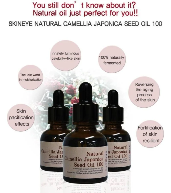 SKINEYE natural camellia japonica seed oil 100 20ml - EmpressKorea
