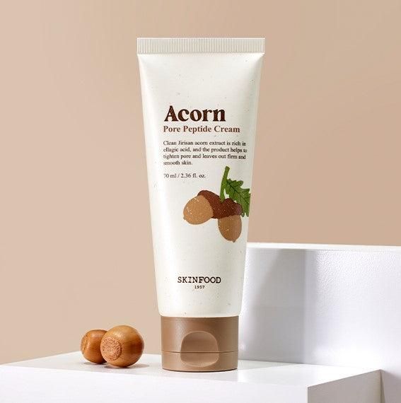 SKINFOOD Acorn Pore Peptide Cream 70ml - EmpressKorea