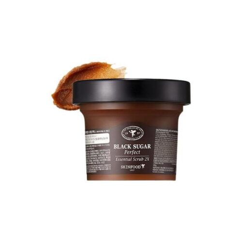 SKINFOOD Black Sugar Perfect Essential Scrub 2X 210g - EmpressKorea