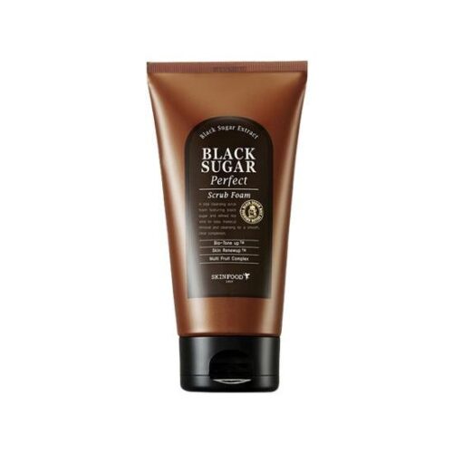 SKINFOOD Black Sugar Perfect Scrub Foam 180g - EmpressKorea