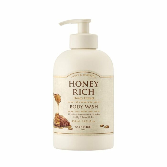 SKINFOOD Honey Rich Body Wash 450ml - EmpressKorea