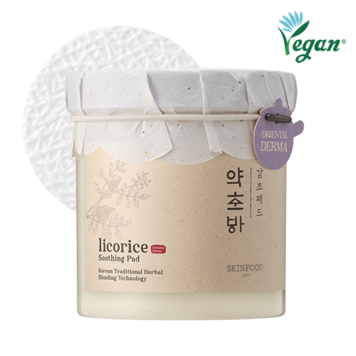 SKINFOOD Licorice Soothing Pad 250g 60pcs - EmpressKorea
