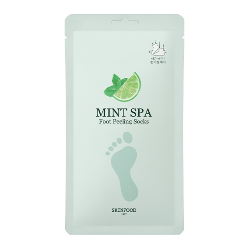 SKINFOOD Mint Spa Foot Peeling Socks (20g*2pcs)×2ea - EmpressKorea