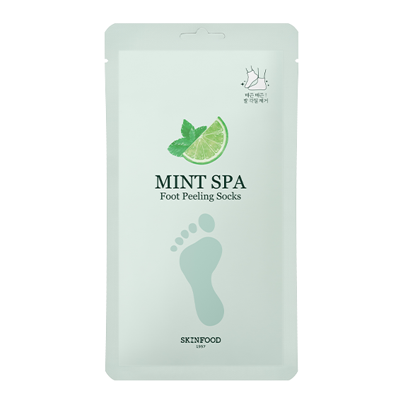 SKINFOOD Mint Spa Foot Peeling Socks (20g*2pcs)×2ea - EmpressKorea