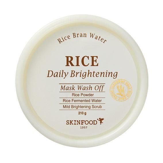 SKINFOOD Rice Daily Brightening Mask Wash Off 210g - EmpressKorea