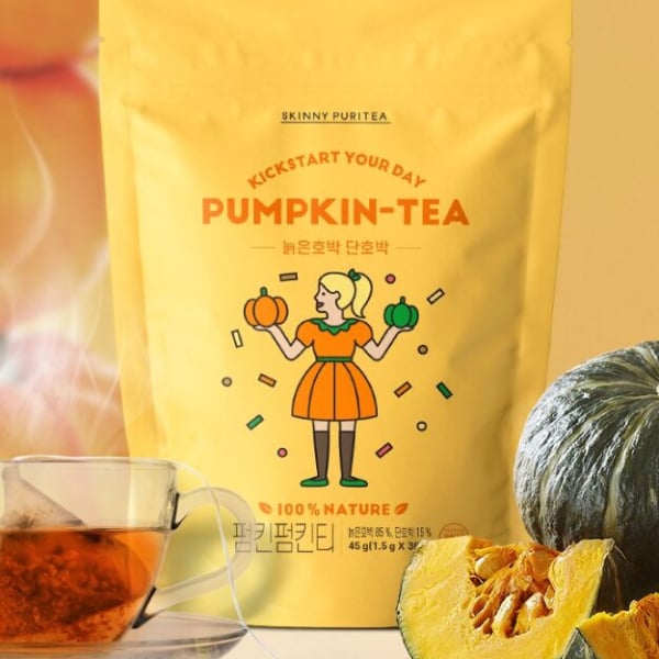 SKINNY PURITEA Pumpkin Tea 1.5g*30pcs - EmpressKorea