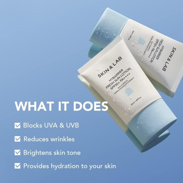 SKIN&LAB Hybarrier Fresh Sun Lotion SPF 50+ PA++++ 50ml - EmpressKorea
