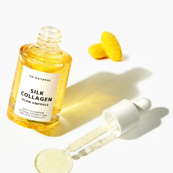 SO.NATURAL Silk Collagen Glow Ampoule 30ml - EmpressKorea