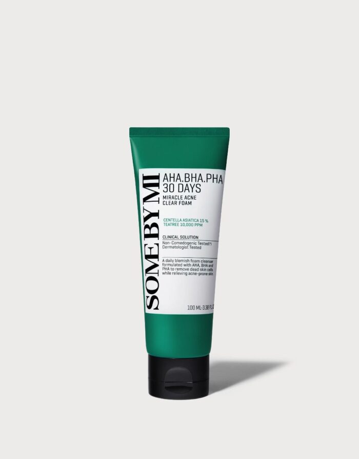 SOME BY MI AHA. BHA. PHA 30 Days Miracle Acne Clear Foam 100ml - EmpressKorea