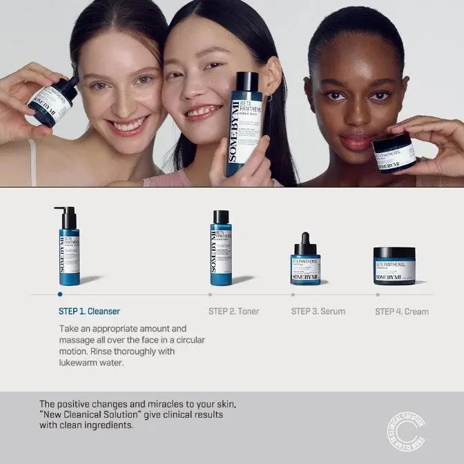 SOME BY MI Beta Panthenol Repair Gel Cleanser 120ml - EmpressKorea