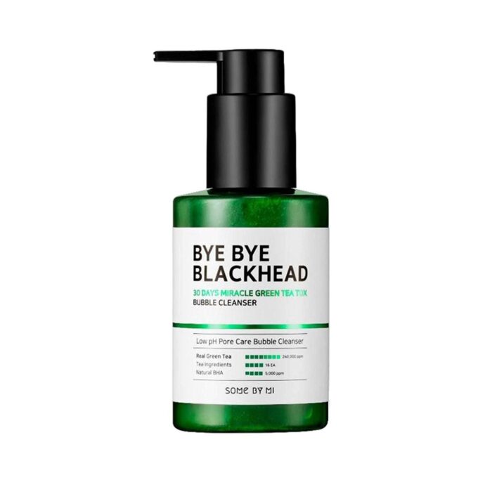 SOME BY MI Bye Bye Blackhead 30 Days Miracle Green Tea Tox Bubble Cleanser 120g - EmpressKorea