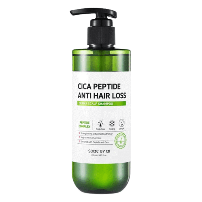 SOME BY MI Cica Peptide Anti Hair Loss Derma Scalp Shampoo 285ml - EmpressKorea
