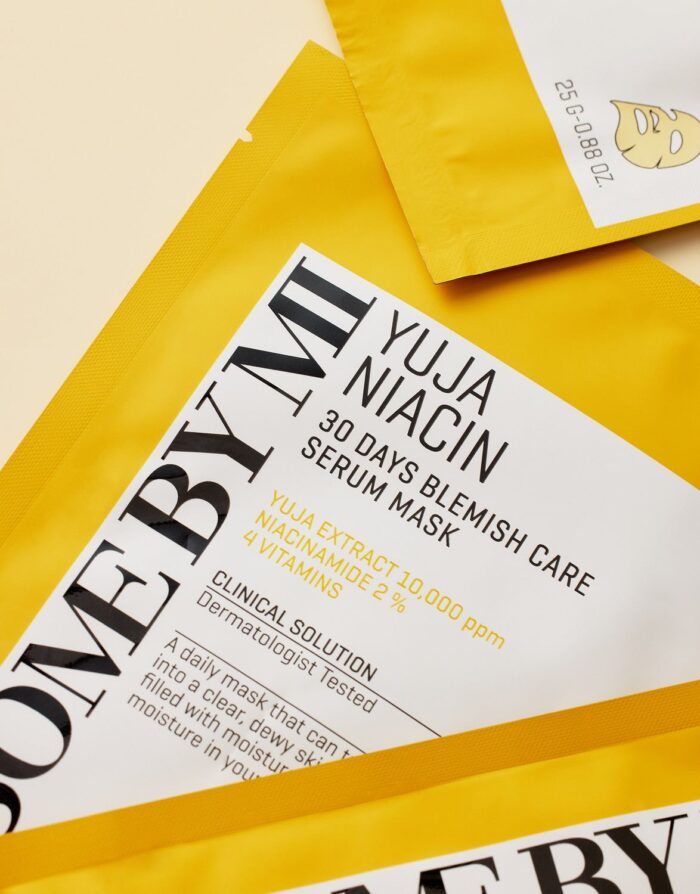 SOME BY MI Yuja Niacin 30 Days Blemish Care Serum Sheet Mask 25ml*10pcs - EmpressKorea