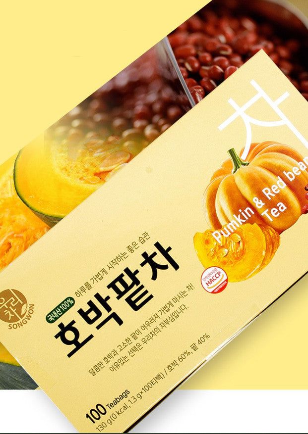 SONGWON Pumpkin Red Bean Tea 1.3g*100 pcs - EmpressKorea
