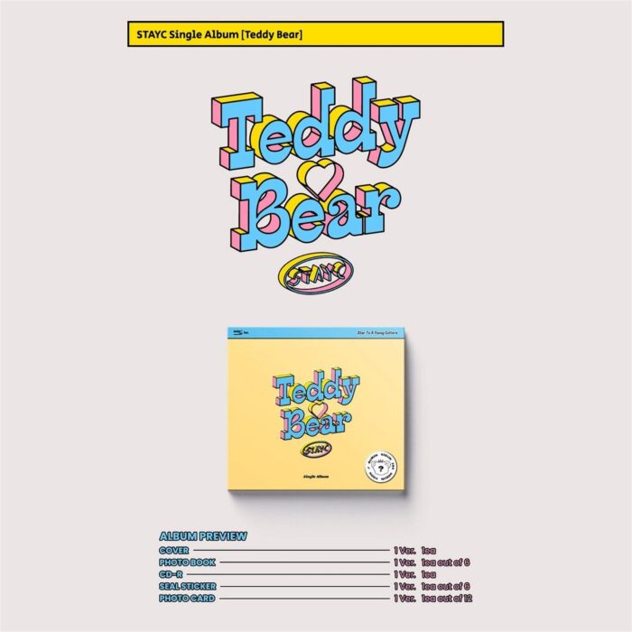 STAYC - 4th Single Album: Teddy Bear (Digipack Ver.) - EmpressKorea