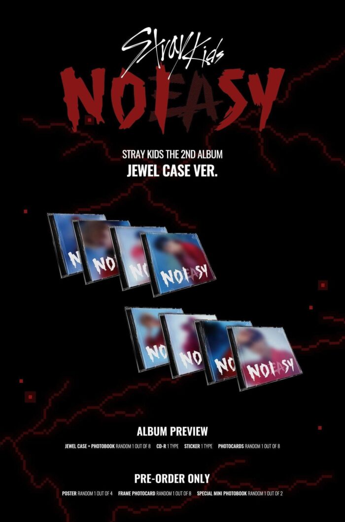 STRAY KIDS - 2nd Album: NOEASY (Jewel Case Ver.) - EmpressKorea
