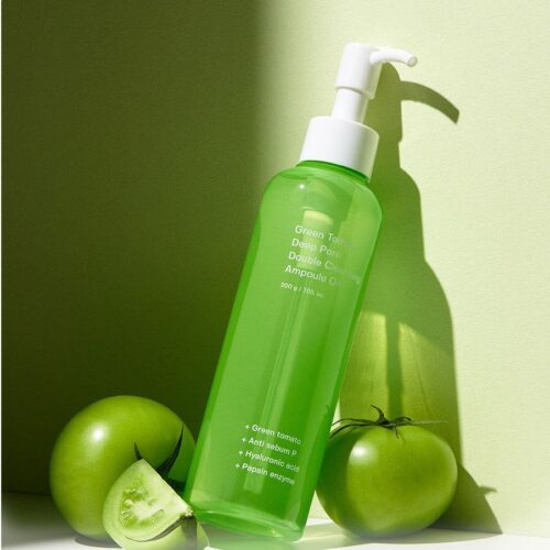 SUNGBOON EDITOR Green Tomato Deep Pore Double Cleansing Ampoule Oil 200ml - EmpressKorea