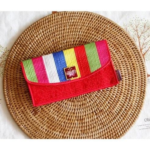 Saekdong Silk Quilted Long Wallet 5colors - EmpressKorea