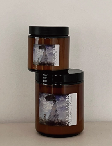 Scent Garden Monet's Famous Painting Container Candle 100g 200g - EmpressKorea