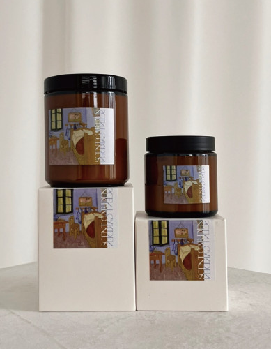 Scent Garden Van Gogh Famous Container Candle 100g 200g - EmpressKorea