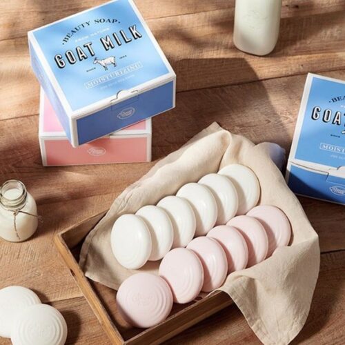 Shower Mate Goat's Milk Soap 12pcs - EmpressKorea