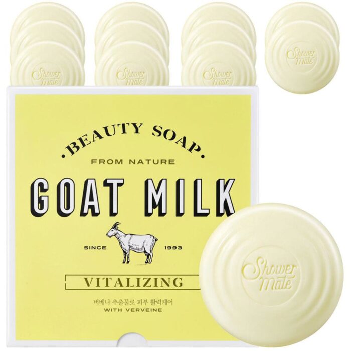 Shower Mate Goat's Milk Soap 12pcs - EmpressKorea