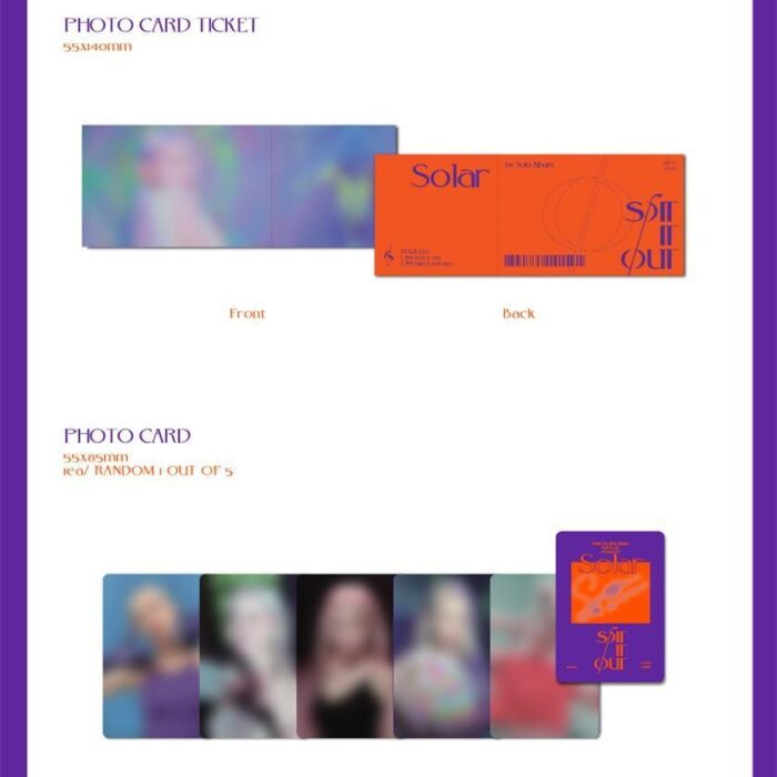 Solar - 1st Single Album: SPIT IT OUT - EmpressKorea