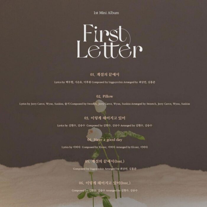 Solji - 1st Mini Album: First Letter - EmpressKorea