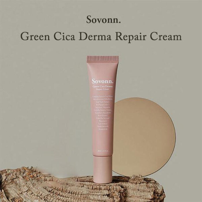 Sovonn Green Cica Derma Repair Cream 40ml - EmpressKorea