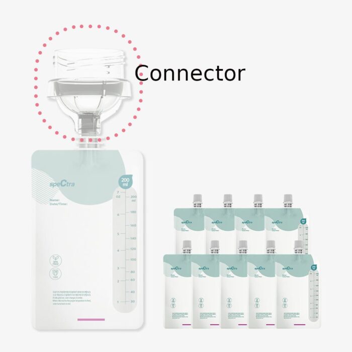 Spectra Easy Breast Milk Storage pack (Temperature Sensing Type) 200ml*10pcs - EmpressKorea