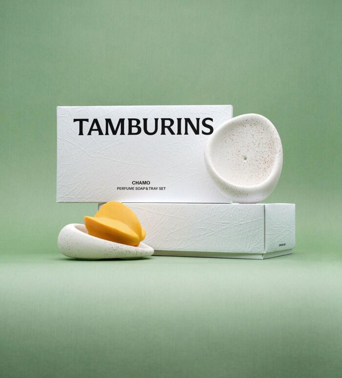 TAMBURINS Perfume Soap Chamo Tray Set - EmpressKorea