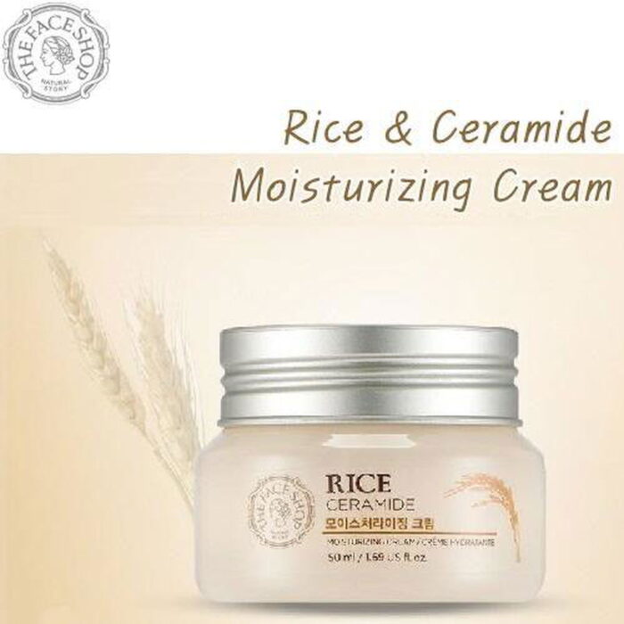 THE FACE SHOP Rice & Ceramide Moisturizing Cream 50ml - EmpressKorea