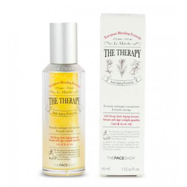 THE FACE SHOP THE THERAPY Oil Drop Anti-Aging Serum 45ml - EmpressKorea
