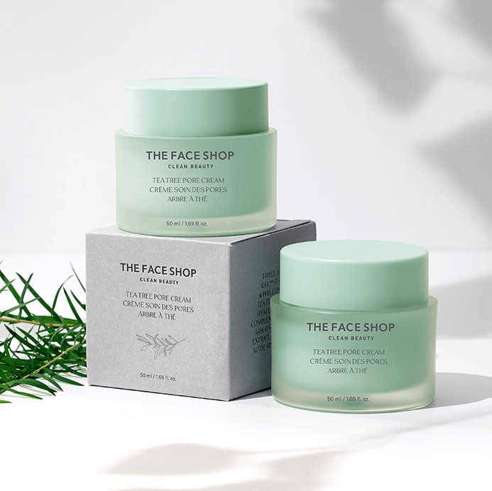 THE FACE SHOP Tea Tree Pore Cream 50ml - EmpressKorea