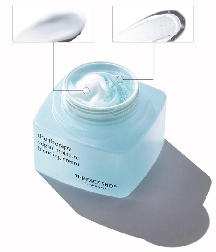 THE FACE SHOP The Therapy Vegan Moisture Blending Cream 60ml - EmpressKorea