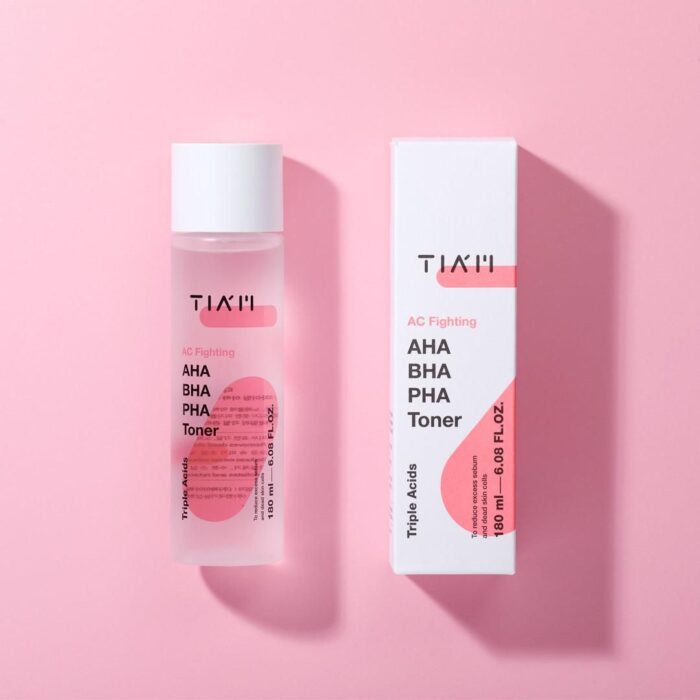 TIAM AC Fighting AHA BHA PHA Toner 180ml - EmpressKorea