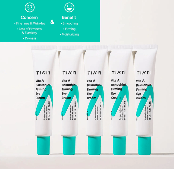 TIAM Vita A Bakuchiol Firming Eye Cream 30ml - EmpressKorea