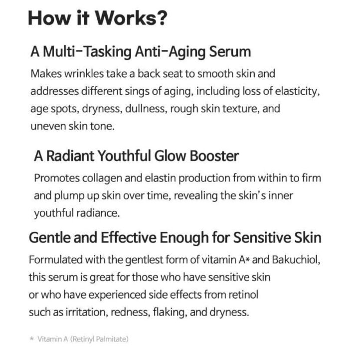 TIAM Vita A Bakuchiol Youth Serum 40ml - EmpressKorea
