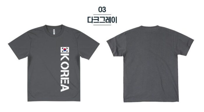 The Hyuk 2023 NEW Unisex Korea functional Coolon Short Sleeve T-Shirt 4 Types KOREA Collection [A] KOREA Patch Side Logo Coolon T-Shirt - EmpressKorea