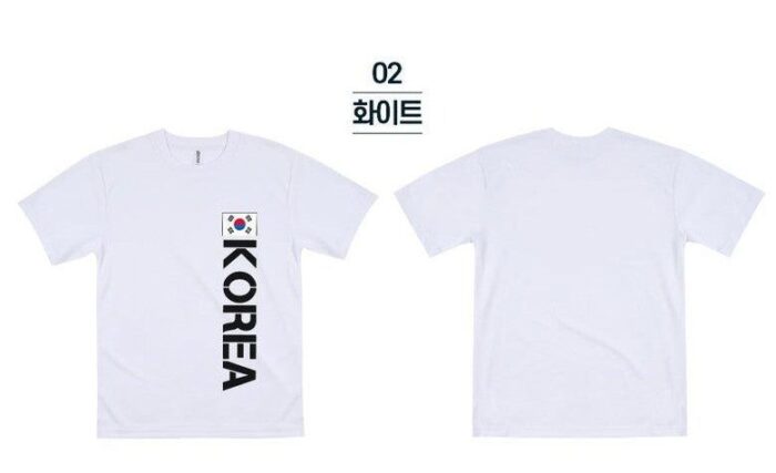 The Hyuk 2023 NEW Unisex Korea functional Coolon Short Sleeve T-Shirt 4 Types KOREA Collection [A] KOREA Patch Side Logo Coolon T-Shirt - EmpressKorea