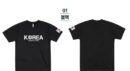 The Hyuk 2023 NEW Unisex Korea functional Coolon Short Sleeve T-Shirt 4 Types KOREA Collection [A] Korean Peninsula Lettering Coolon T-Shirt - EmpressKorea