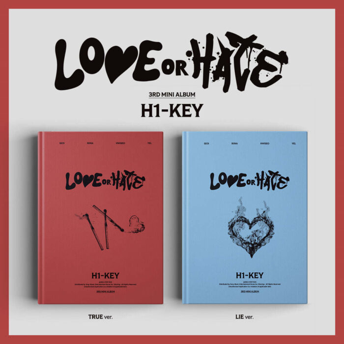 H1-KEY - 3rd Mini Album: LOVE or HATE [2 types SET]/Random