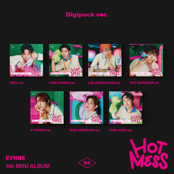 EVNNE - 4th Mini Album: HOT MESS [Digipack Ver.] [7 Kinds SET]