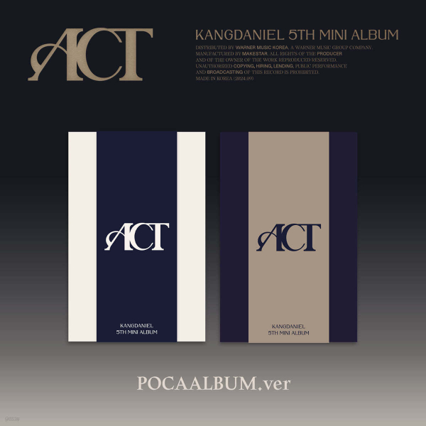 KANG DANIEL - 5th Mini Album : ACT [POCAALBUM ver.]