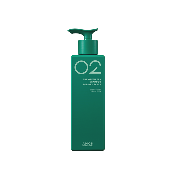 amos Green Tea Shampoo for Dry Scalp 500g
