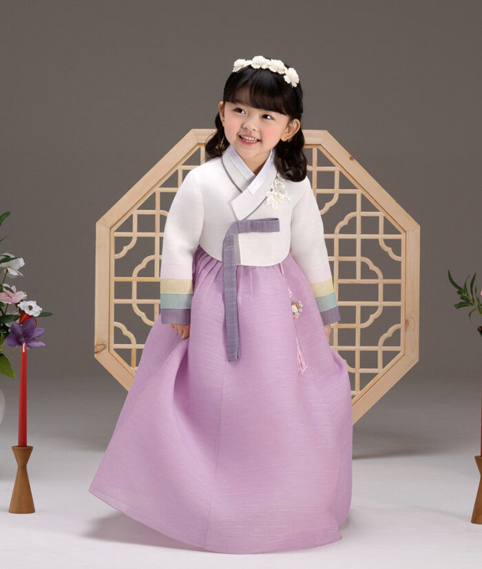 THEYE HANBOK Purple Seunghee Girl's Hanbok QT800 - Image 2